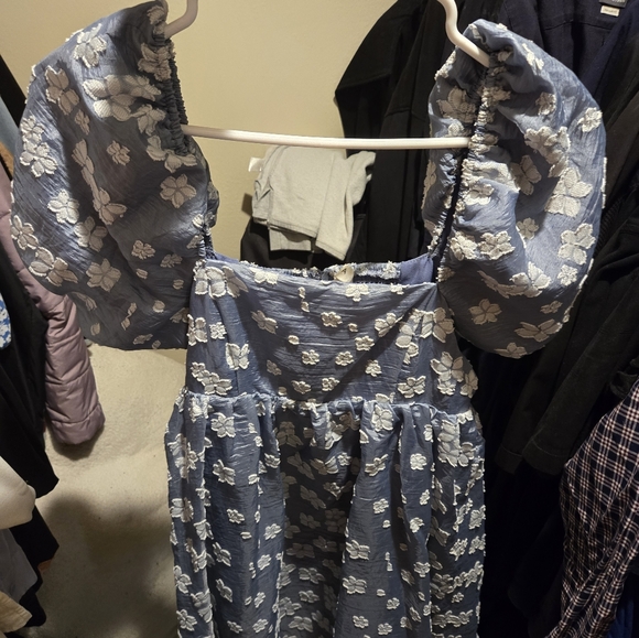 Square Neck Babydoll Dress - Picture 5 of 6